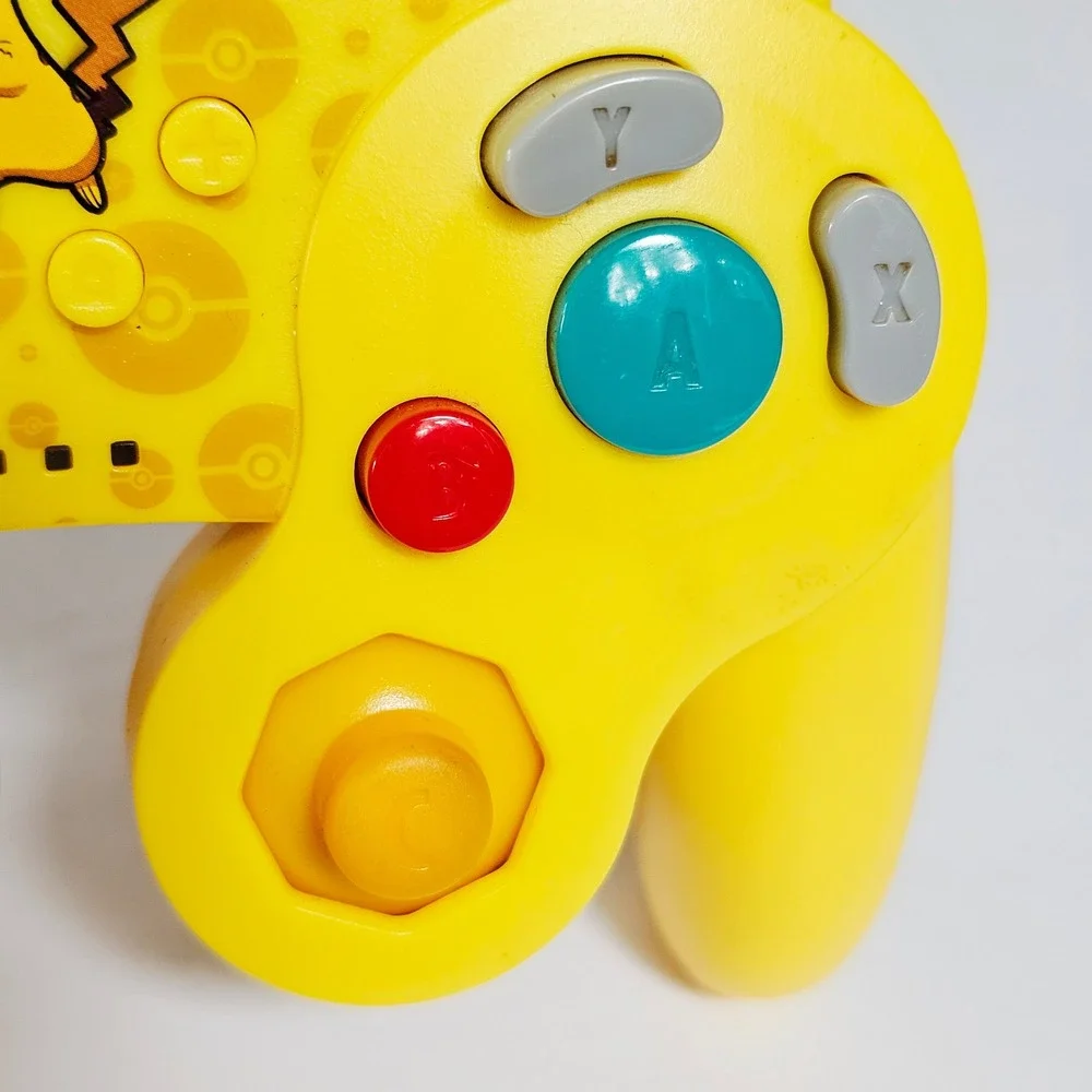 Nintendo Switch Wireless GameCube Style Pikachu Controller Yellow Pokemon PowerA